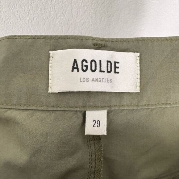 Agolde Daria Green Capri Twill Pants Women's Size 29 - Picture 9 of 10